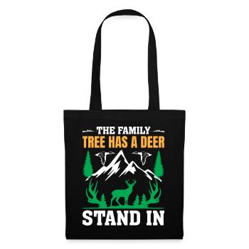 The pedigree has a deer stand in - Tote Bag - black - Front