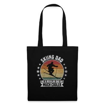 Skiing dad Ski - Tote Bag - black - Front