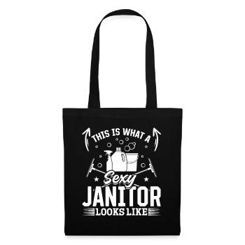 This Is What A Sexy Janitor Looks Like - Sexy Jani - Tote Bag - black - Front