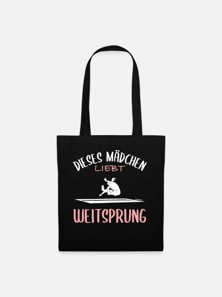 Weitsprung-Liebe - Stoffbeutel - Schwarz