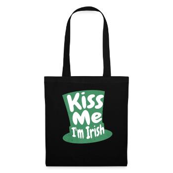Kiss Me I'm Irish Embrace Celtic Charm & Tradition - Tote Bag - black - Front