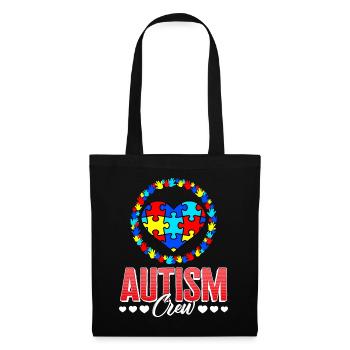 Chemise de sensibilisation à l’autisme, Autism Crew Tee, - Sac en tissu - noir - Devant