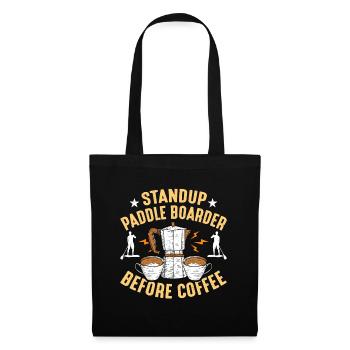 StandUp Paddle Boarder Avant Paddleboard Café - Sac en tissu - noir - Devant