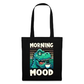 Grumpy Trex Dinosaur With - Tote Bag - black - Front
