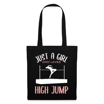 Fille Aime La Passion Du Saut En Hauteur - Sac en tissu - noir - Devant