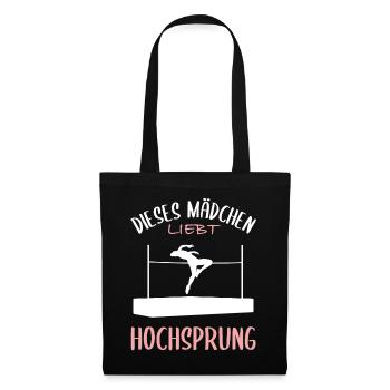 Fille Aime La Passion Du Saut En Hauteur - Sac en tissu - noir - Devant