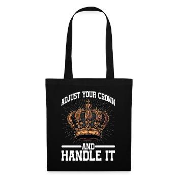 Ajustez votre couronne et manipulez-la 18 - Sac en tissu - noir - Devant