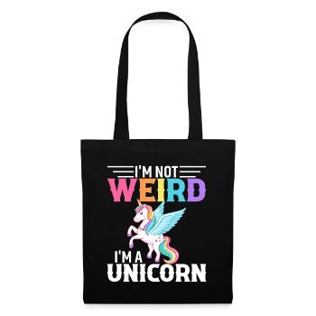 I'm Not Weird I'm A Unicorn - Tote Bag - black - Front