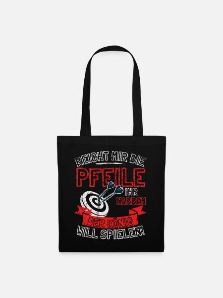 Funny Darts Saying HAND ME THE ARROWS TO HER - Tote Bag - black