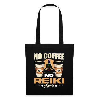 Amateur de Reiki Pas de Café Pas de Maître Reiki Amateur de Café - Sac en tissu - noir - Devant