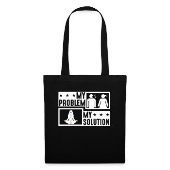 Amoureux du Reiki Mon Problème Ma Solution Pictogramme Maman - Sac en tissu - noir - Devant