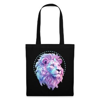 Astrology Leo Zodiac Sign Geometric Lion August - Stoffbeutel - Schwarz - Vorne