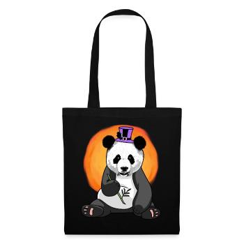 Asia Panda Bear Hat Wildlife Kids China - Tote Bag - black - Front