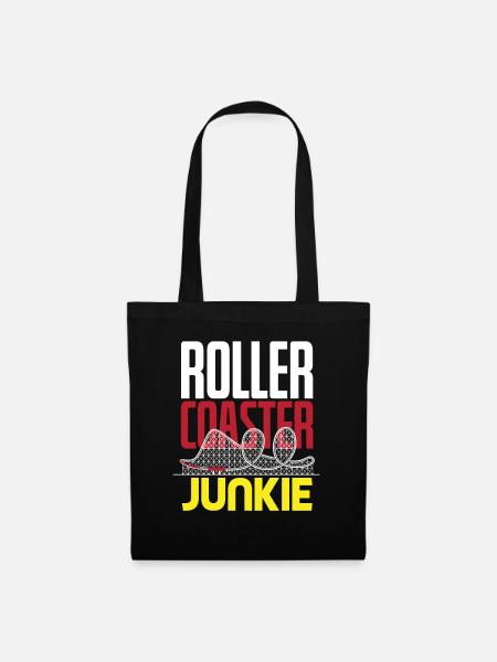 Achterbahn Junkie - Stoffbeutel - Schwarz