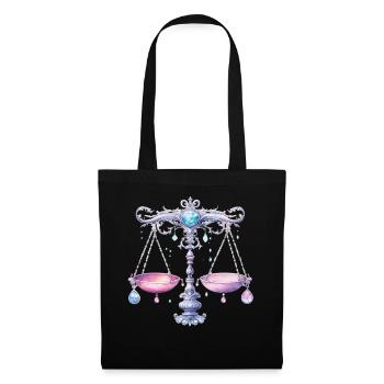 Astrology Symbol Libra Horoscope Zodiac Sign - Stoffbeutel - Schwarz - Vorne