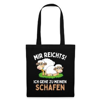 J’en ai assez! Je m’en vais à mes moutons ! Amusement - Sac en tissu - noir - Devant