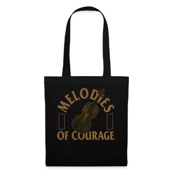 Titanic Shirt, Melodies Of Courage Tee, Gift For - Tote Bag - black - Front