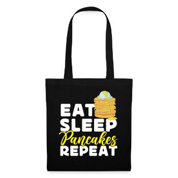 Les enfants amoureux des crêpes mangent le sommeil - Sac en tissu - noir - Devant