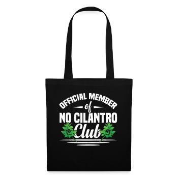 Anti coriandre - Sac en tissu - noir - Devant