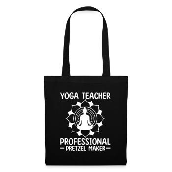 Professional Pretzel Maker - Yoga Lehrer - Stoffbeutel - Schwarz - Vorne