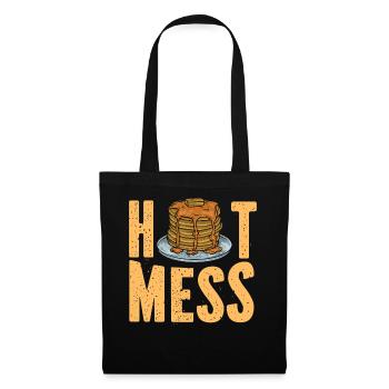 Pancake Lover Kids Chaud Mess - Sac en tissu - noir - Devant
