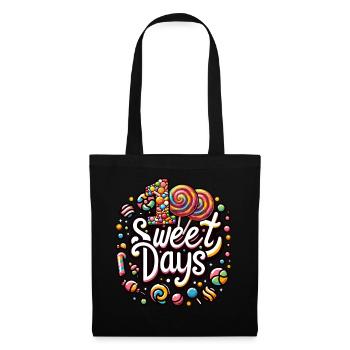 School Shirt, 100 Sweet Days Cute Candies - Tote Bag - black - Front