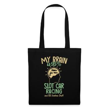My Brain is 95% Slot Car RC Car Minicar Slot Car - Tote Bag - black - Front