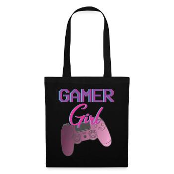 Funny Gamer Saying Gaming Girl - Tote Bag - black - Front