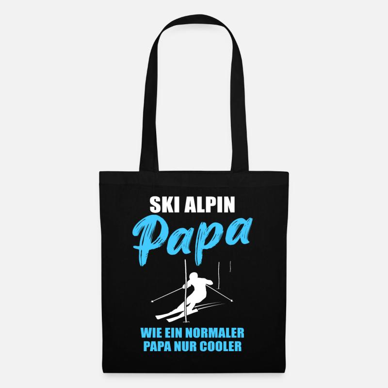 Alpine Ski Dad Gift - Tote Bag - black
