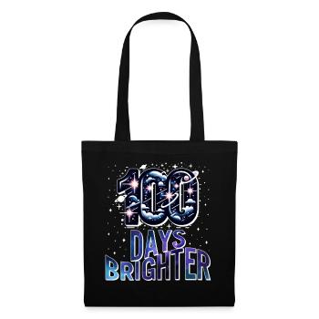 Schulshirt, 100 Tage Brighter Stars Galaxy - Stoffbeutel - Schwarz - Vorne