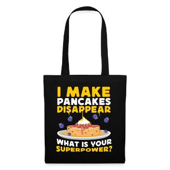 Amoureux des crêpes Les enfants je fais des crêpes - Sac en tissu - noir - Devant