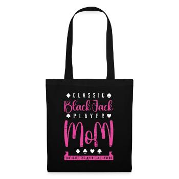 Joueur de Blackjack Classique Maman L’Amateur De Jeu De Cartes - Sac en tissu - noir - Devant