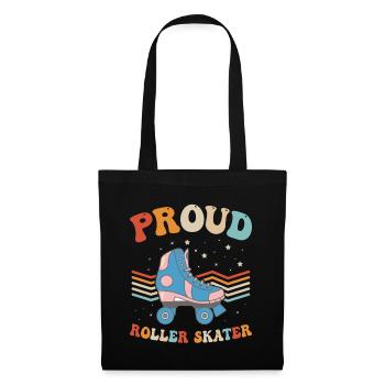 Roller Skates Roller Skating - Proud Roller Skater - Stoffbeutel - Schwarz - Vorne