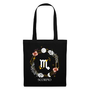 Scorpio Astrology Zodiac Sign Horoscope Constellat - Stoffbeutel - Schwarz - Vorne