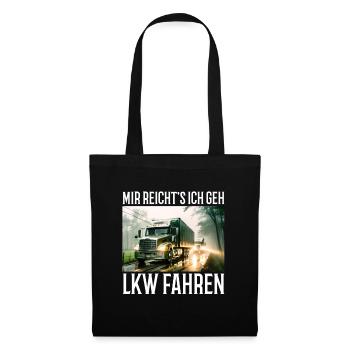 Lkw Fahrer - Stoffbeutel - Schwarz - Vorne