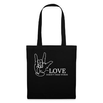 ASL Autism Awareness Sign Language Teacher - Stoffbeutel - Schwarz - Vorne