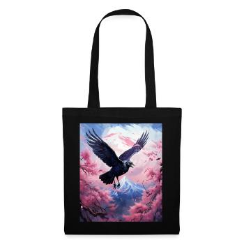 Japanese Art Japanese Woodblock Art Print Mount - Tote Bag - black - Front