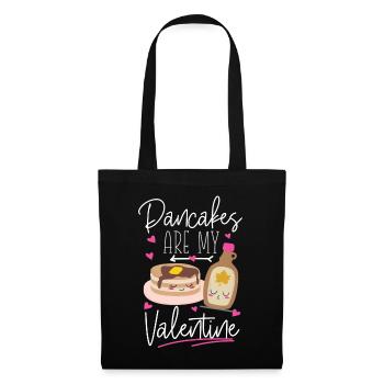 Pancake Lover Kids Valentines Day - Stoffbeutel - Schwarz - Vorne