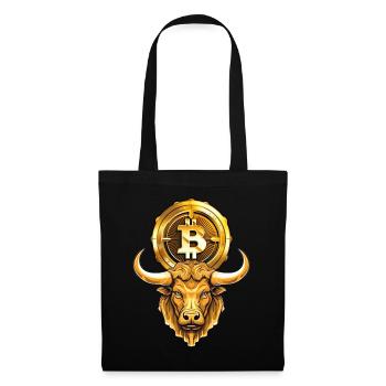 Crypto Bull Funny Cryptocurrency Trading - Stoffbeutel - Schwarz - Vorne