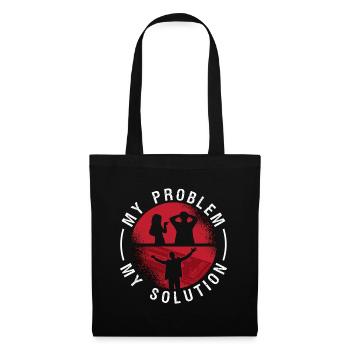 Cribbage Player My Problem My Pictogram Dad Mom - Tote Bag - black - Front