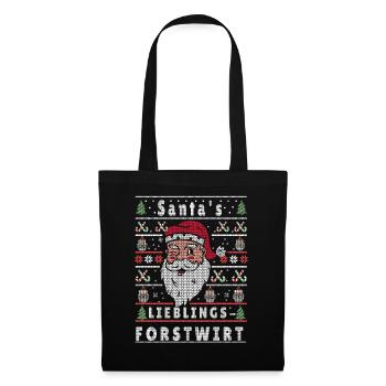 Ugly Christmas SANTA'S FAVORITE FORESTER - Tote Bag - black - Front