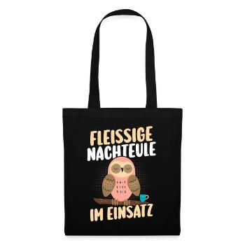 Night Shift Dog Beagle - Tote Bag - black - Front