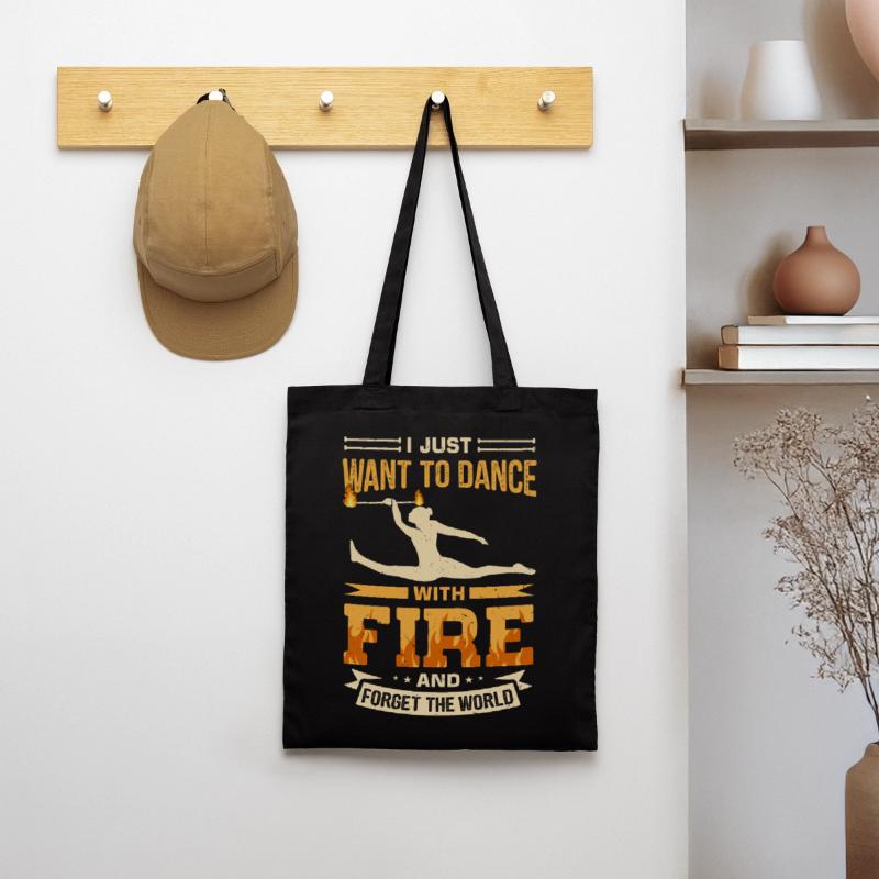 Fire Baton Fire Dance Fire Dancer Fire Dancer Tote Bag
