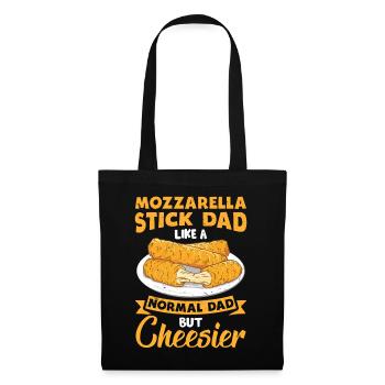 Bâtonnets de mozzarella au fromage - Sac en tissu - noir - Devant