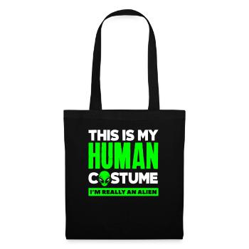 Human Costume Alien Lover - Tote Bag - black - Front
