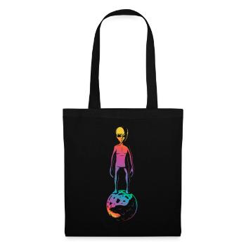 Colorful Alien Planet Gift - Tote Bag - black - Front