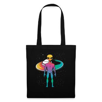 Alien Outer Space Gift - Tote Bag - black - Front
