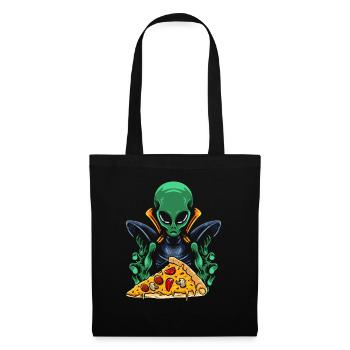 Alien Pizza - Tote Bag - black - Front