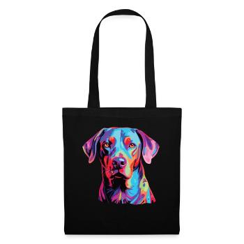 Watercolor Colorful Blue Lacy - Tote Bag - black - Front