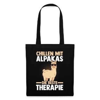 Alpaga - Sac en tissu - noir - Devant